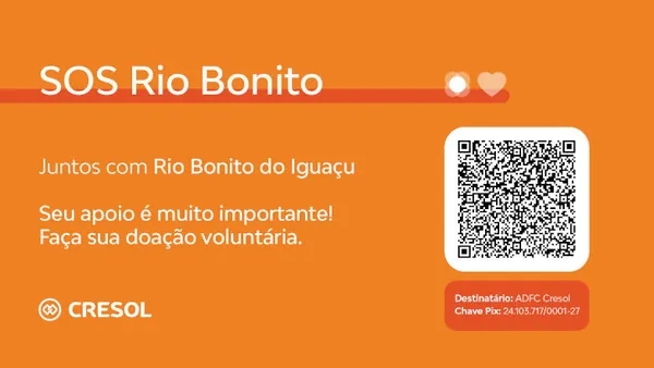 Cresol mobiliza apoio à comunidade de Rio Bonito do Iguaçu