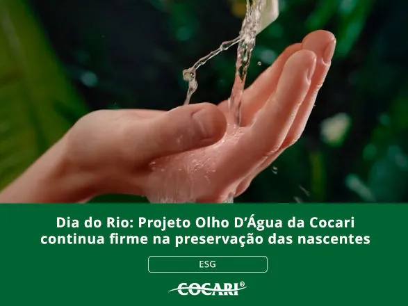 Dia do Rio: Projeto Olho D’Água da Cocari continua firme na preservação das nascentes 