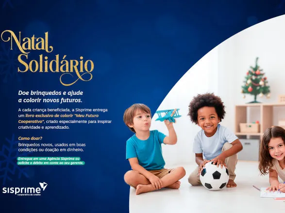 Faça parte do Natal Solidário Sisprime e transforme o fim de ano de uma criança