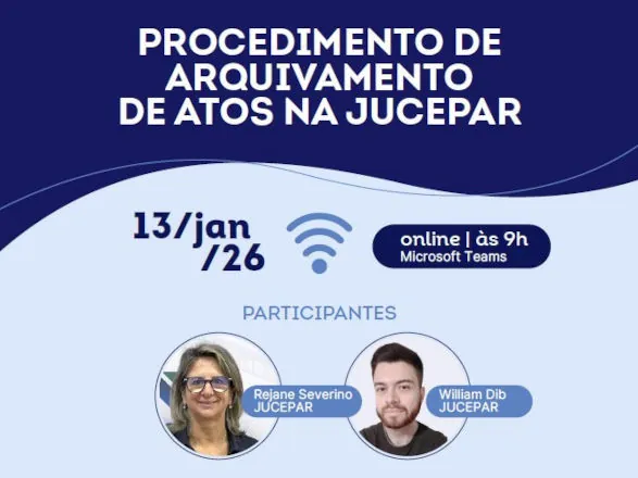 Sistema Ocepar promove mais uma edição do evento Procedimento de Arquivamento de Atos na Jucepar