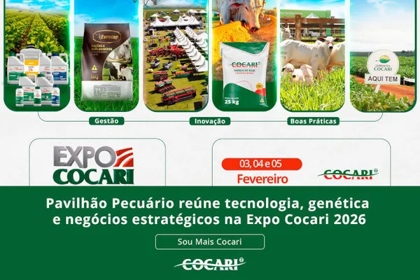 Pavilhão Pecuário reúne tecnologia, genética e negócios estratégicos na Expo Cocari 2026
