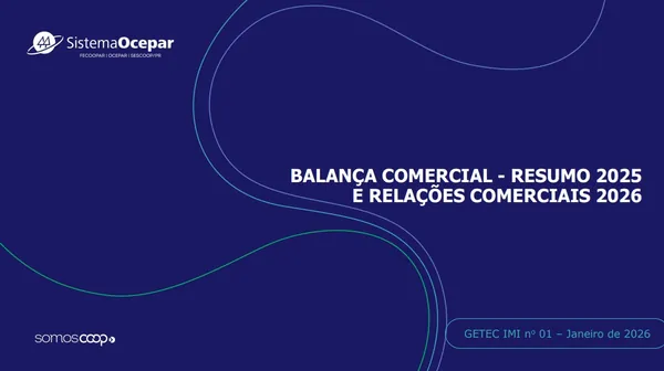 Informe de Mercado Internacional está disponível para consulta no site do Sistema Ocepar