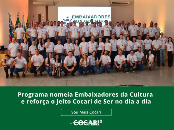 Programa nomeia Embaixadores da Cultura e reforça o Jeito Cocari de Ser no dia a dia