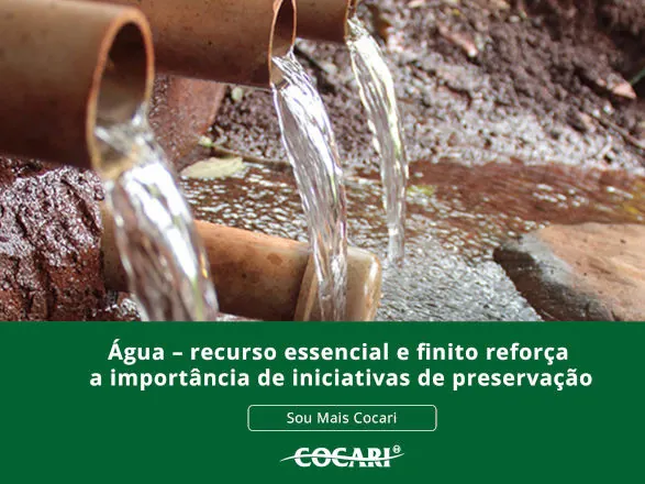 Água – recurso essencial e finito reforça a importância de iniciativas de preservação