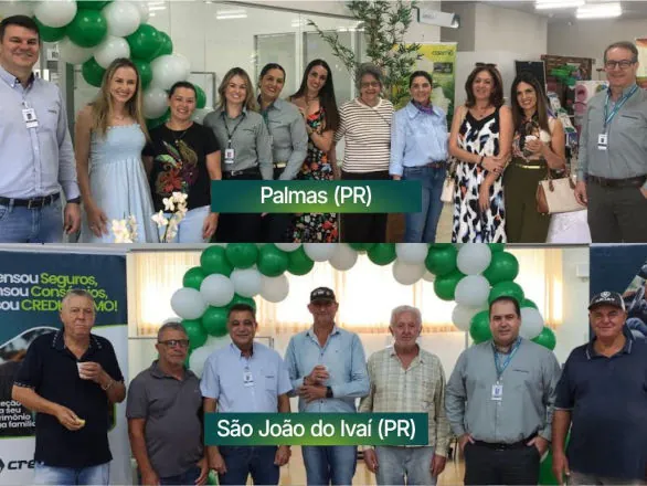 21 anos das agências da Credicoamo de Palmas e São João do Ivaí