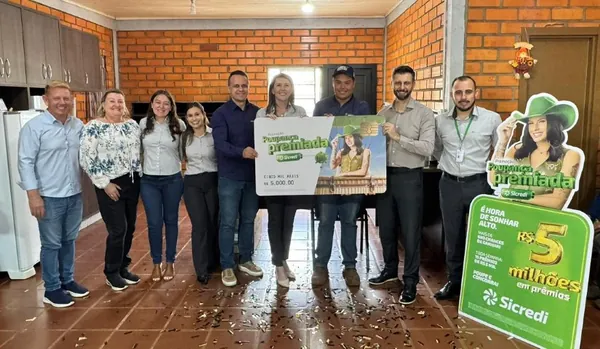 Associado da Sicredi Soma de Mariópolis é sorteado na Campanha Poupança Premiada