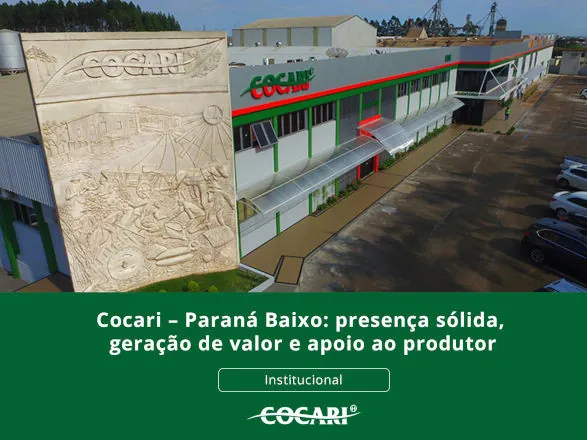 Cocari no Paraná Baixo: presença sólida, geração de valor e apoio ao produtor