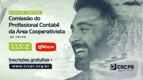 CRCPR: Comissão do Profissional Contábil da Área Cooperativista promove mais uma live nesta sexta-feira
