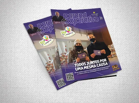 REVISTA PR COOPERATIVO: Edição de agosto destaca as ações de voluntariado do Dia de Cooperar 