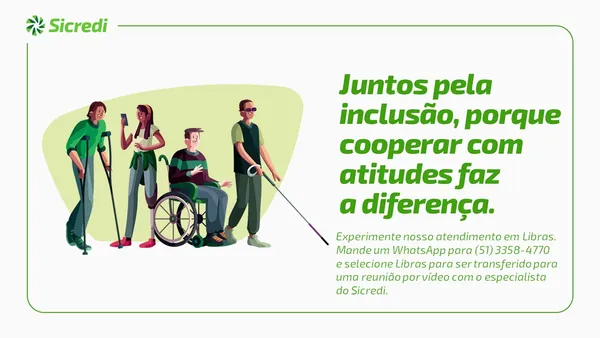 SICREDI: Lançado serviço com atendente de videochamada em libras para WhatsApp 