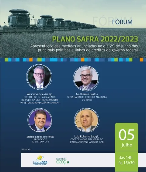PLANO SAFRA 2022/23: Lideranças do cooperativismo debatem medidas anunciadas pelo governo com representantes do Mapa
