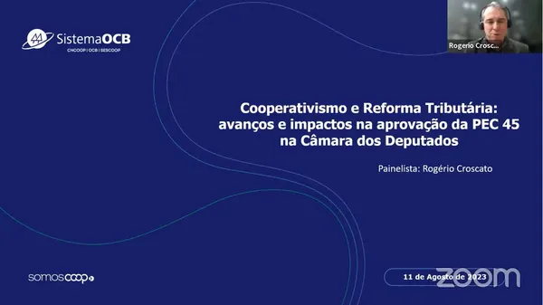 SEMANA DE COMPETIVIDADE: Seminário apresenta atuação do movimento em defesa do ato cooperativo