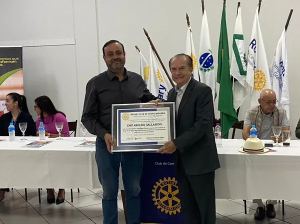 AGRO: Gallassini &eacute; homenageado pelo Rotary Club Campo Mour&atilde;o
