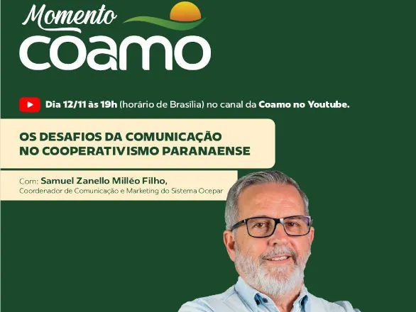 Momento Coamo entrevista jornalista Samuel Milléo Filho sobre desafios da comunicação