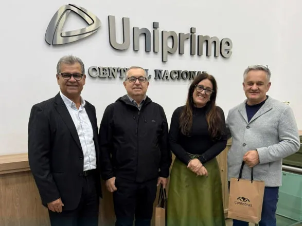 Visita institucional fortalece laços entre Confebrás e Uniprime Central Nacional