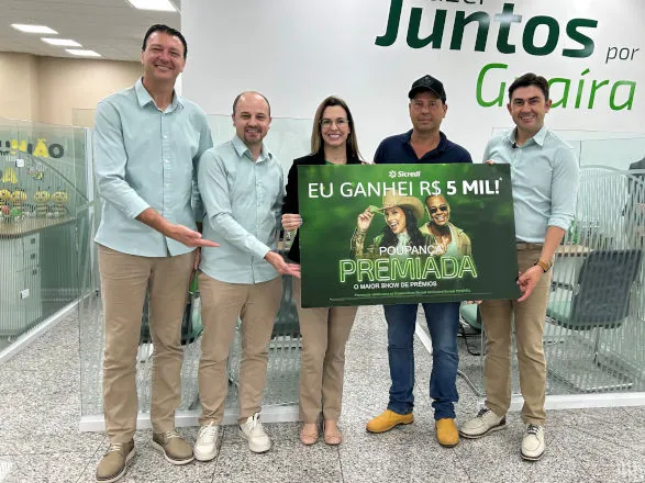 Associado do Sicredi em Guaíra ganha R$ 5 mil na Campanha Poupança Premiada