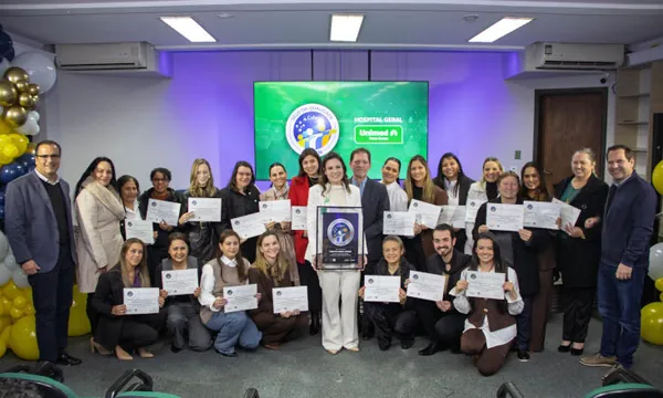 Selo de Qualidade Cofen consolida excelência da enfermagem do Hospital Geral Unimed