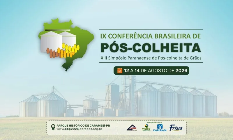 9ª Conferência Brasileira de Pós-Colheita começa nesta quarta, em Carambeí (PR)