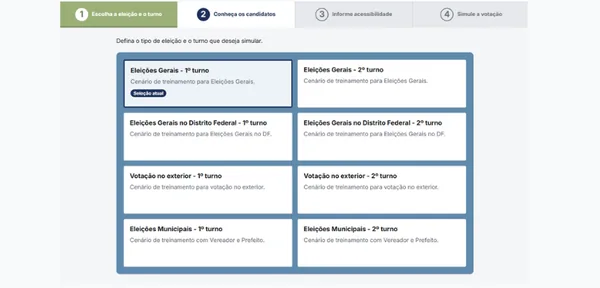 Simulador tira dúvida de eleitores sobre a votação