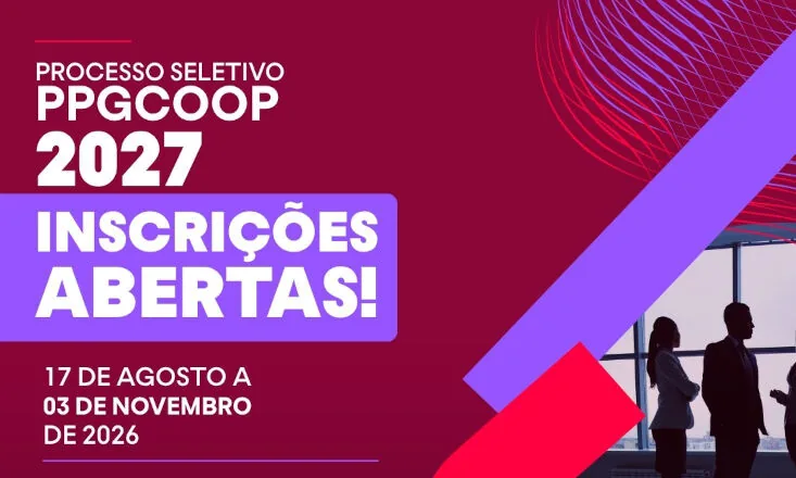 Abertas as inscrições para o processo seletivo do Mestrado em Gestão de Cooperativas