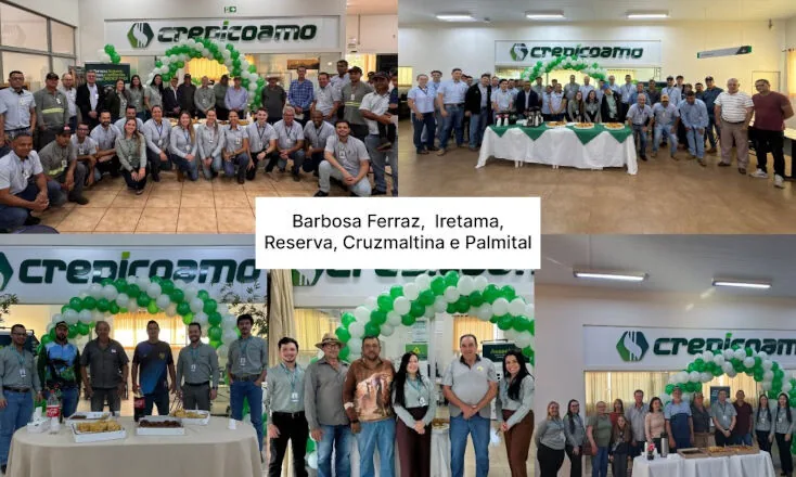 Credicoamo celebra aniversário de cinco agências e reforça proximidade com os associados 
