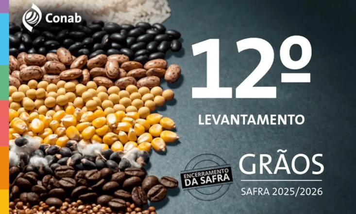 Conab estima produção de 361,7 milhões de toneladas de grãos na safra 2025/26