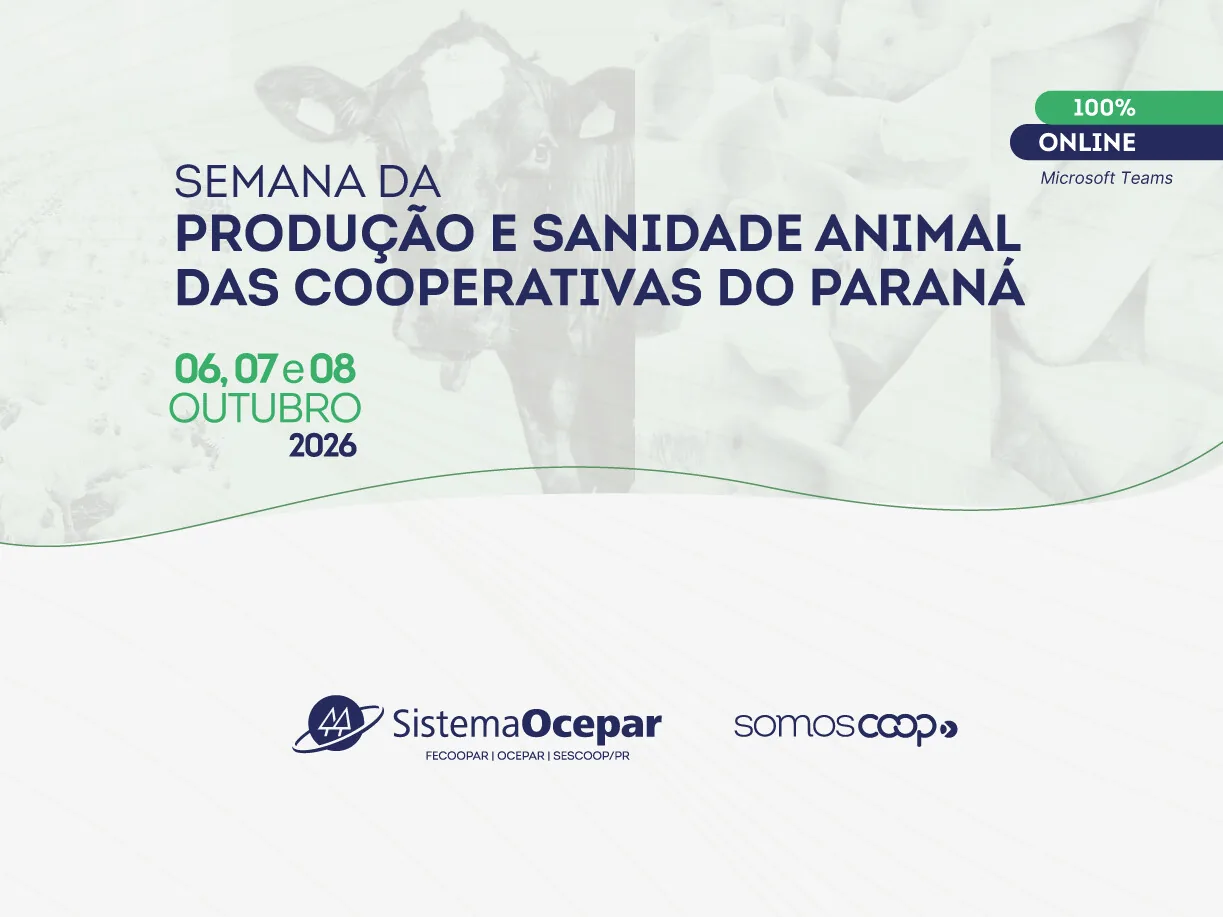 Semana da Produção e Sanidade Animal será realizada de 6 a 8 de outubro; inscrições abertas