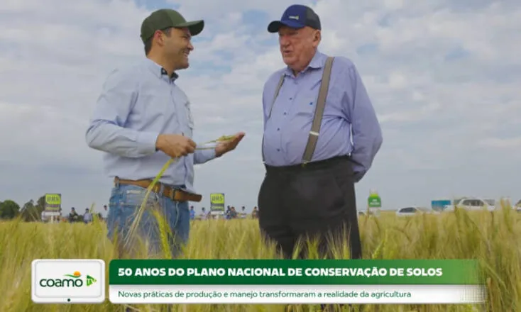 Coamo TV destaca os 50 anos do Plano Nacional de Conservação de Solos com história e evolução