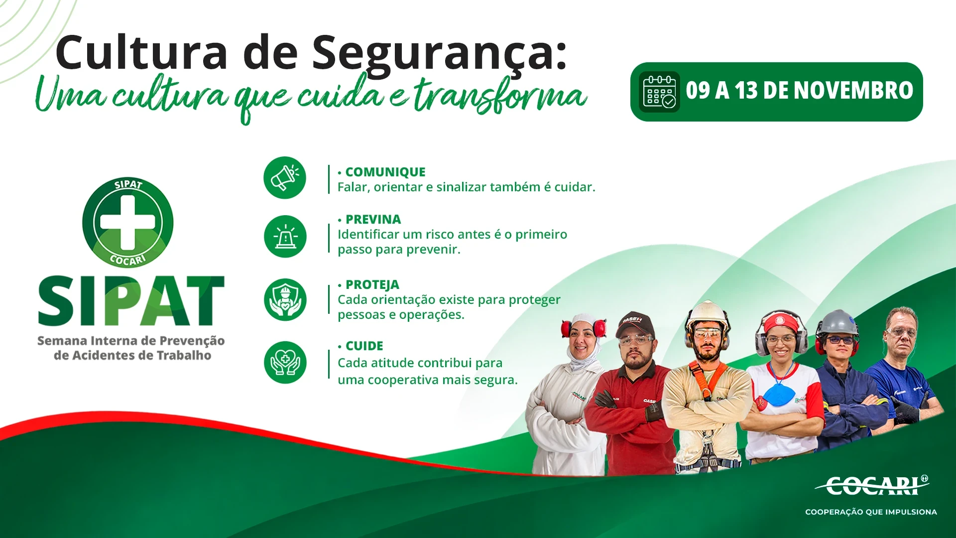 Sipat 2026: Cocari refor&ccedil;a cultura de seguran&ccedil;a baseada no cuidado, na preven&ccedil;&atilde;o e na responsabilidade compartilhada