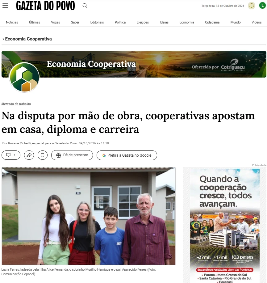 gazeta do povo 13 10 2026