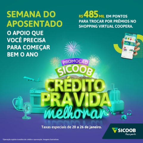 SICOOB: Dia do Aposentado é comemorado com redução na taxa do consignado  