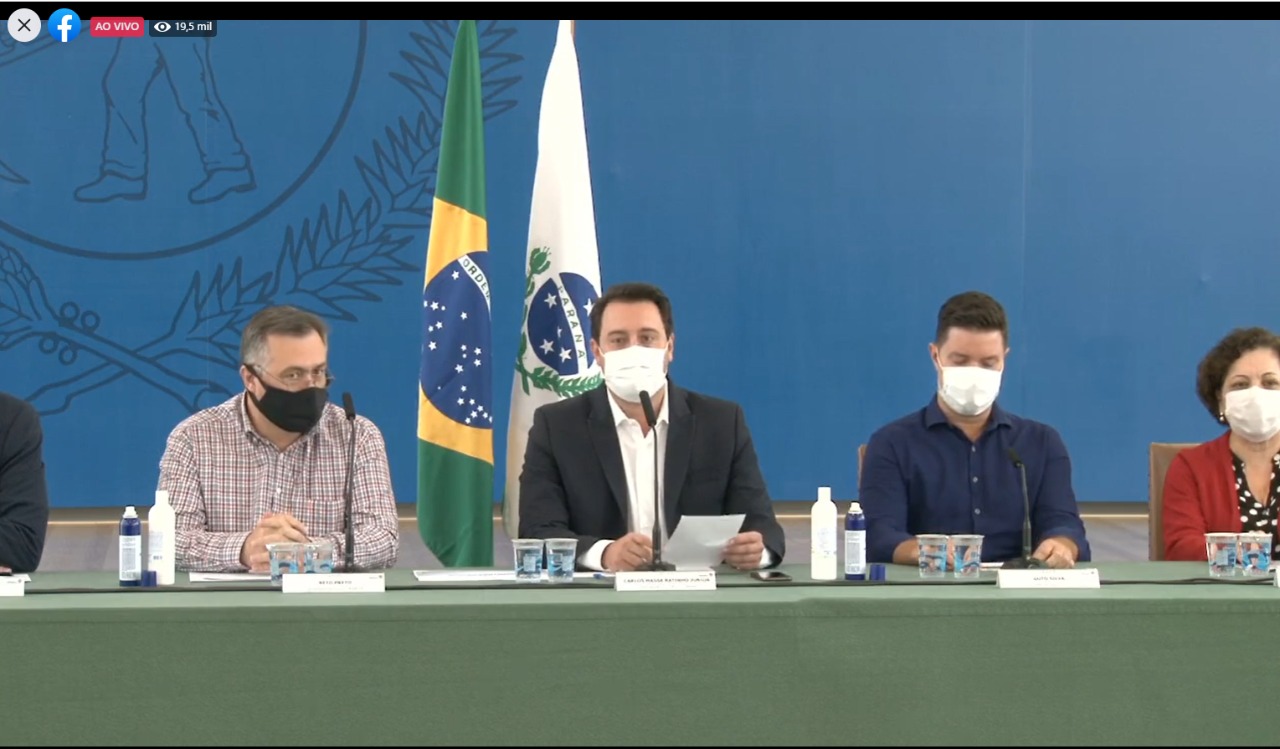 COVID-19: Governo anuncia novas medidas restritivas no combate ao coronavírus no Paraná
