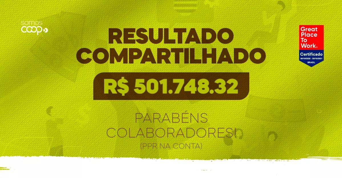 PRIMATO: Colaboradores recebem participação de resultados por meta atingida em 2020