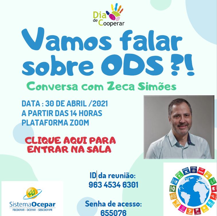 LIVE: Venha conversar sobre ODS com Zeca Simões, nesta sexta-feira 