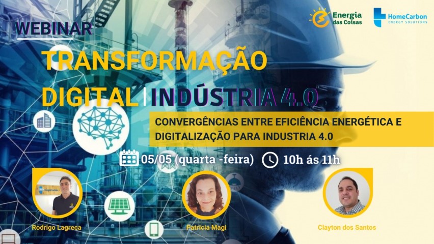 EVENTO: A indústria 4.0 e a adesão do setor às novas tecnologias digitais de monitoramento de energia é tema de webinar