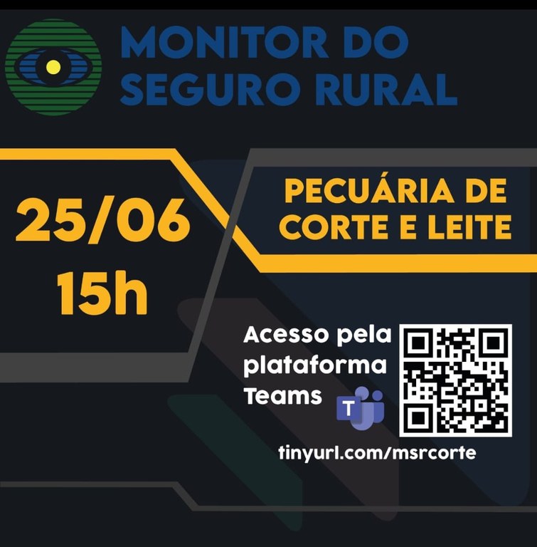 GESTÃO DE RISCOS: Seguro rural para pecuária de leite e de corte será avaliado em videoconferência