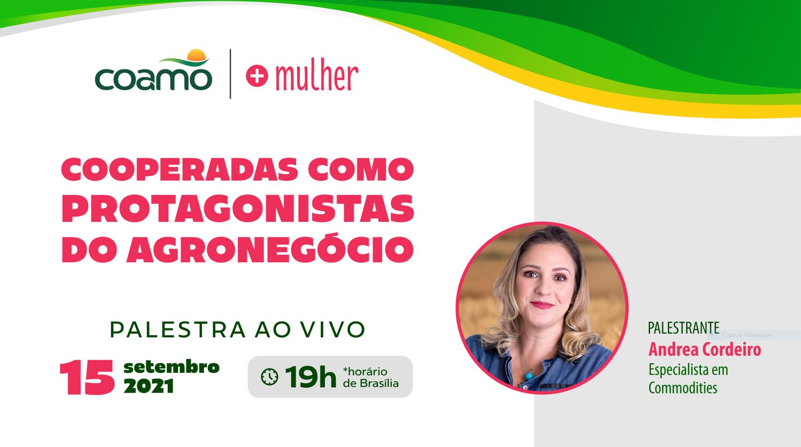 COAMO: “Protagonistas do agronegócio” é tema de evento para mulheres cooperativistas