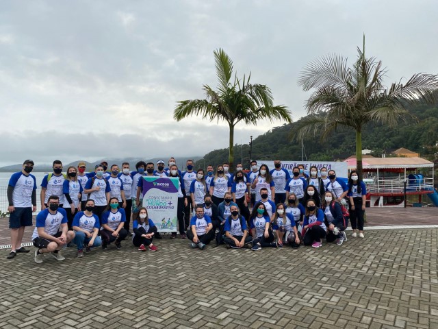 SICOOB SUL: Voluntários participam de 13º Mutirão de Limpeza da Baía de Guaratuba