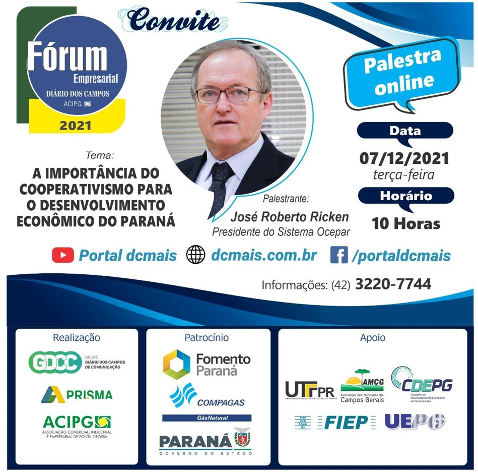 FÓRUM EMPRESARIAL: Presidente do Sistema Ocepar fala sobre a importância do cooperativismo para o desenvolvimento econômico do PR