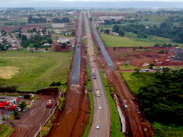 INFRAESTRUTURA: Obras no trecho urbano da BR-277 em Guarapuava já atingiram 40% de conclusão