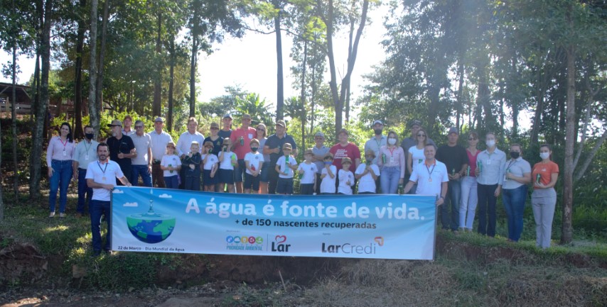 LAR: Plantio de árvores e proteção de nascentes marcam o Dia Mundial da Água