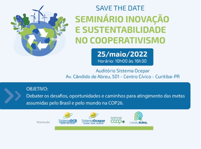 COP26: Ministro do Meio Ambiente confirma presença no Seminário Inovação e Sustentabilidade no Cooperativismo
