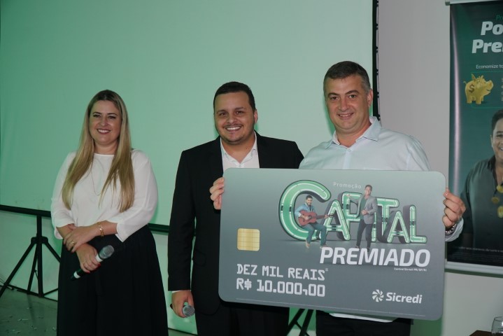 SICREDI UNIÃO PR/SP: Associado de Alvorada do Sul (PR) ganha R$ 10 mil na Campanha Capital Premiado