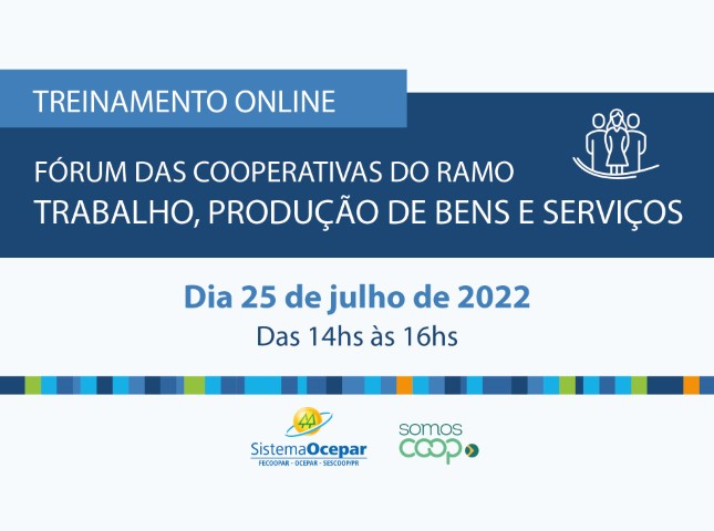 TPBS: Sistema Ocepar promove Fórum das Cooperativas do Ramo Trabalho, Produção de Bens e Serviços no dia 25 de julho