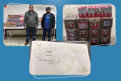 DIA C: Sistema Ocepar repassa 448 litros de leite para o Pequeno Cotolengo