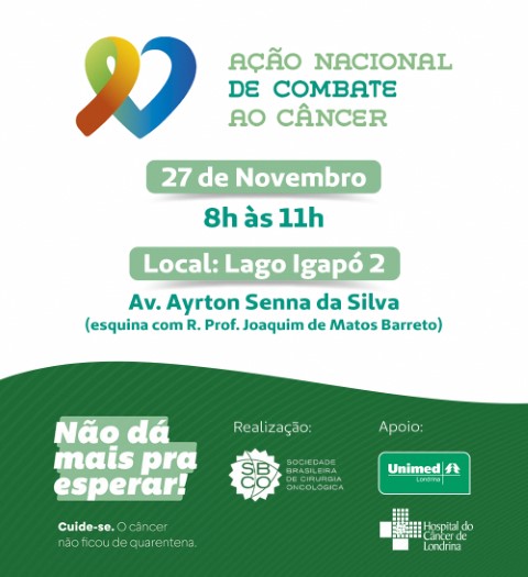 UNIMED LONDRINA: Dia Nacional de Combate ao Câncer tem apoio da cooperativa