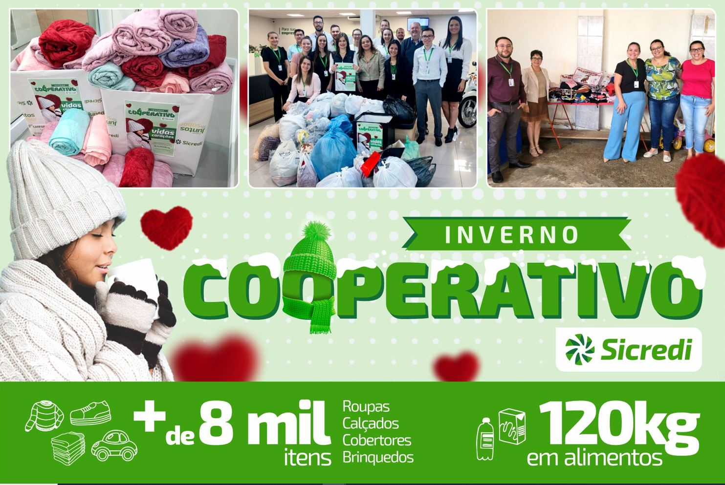 CRÉDITO: Donativos da Campanha Inverno Cooperativo da Sicredi Fronteiras são distribuídos