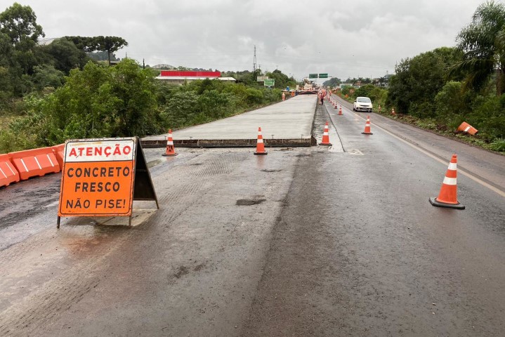 PRC-280: Começa a etapa de concretagem da rodovia entre Palmas e Clevelândia