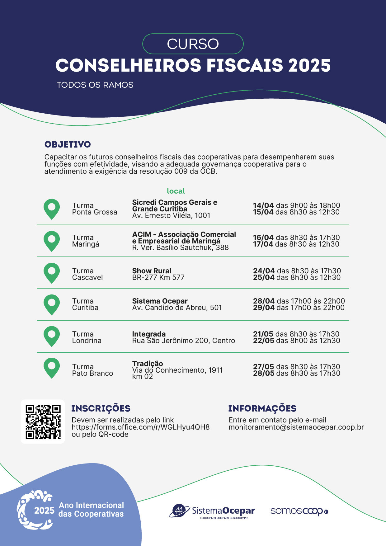 curso conselheiros fiscais abril maio 2025