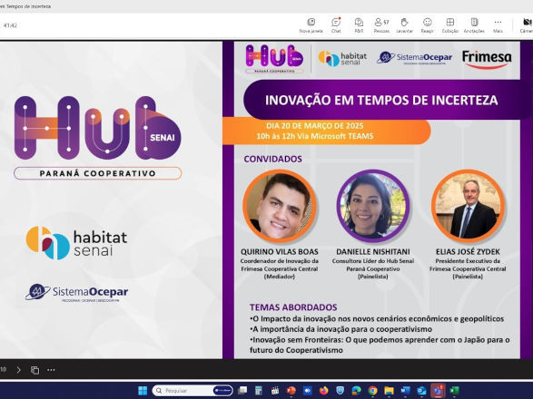 Webinar debate papel da inovação no cooperativismo